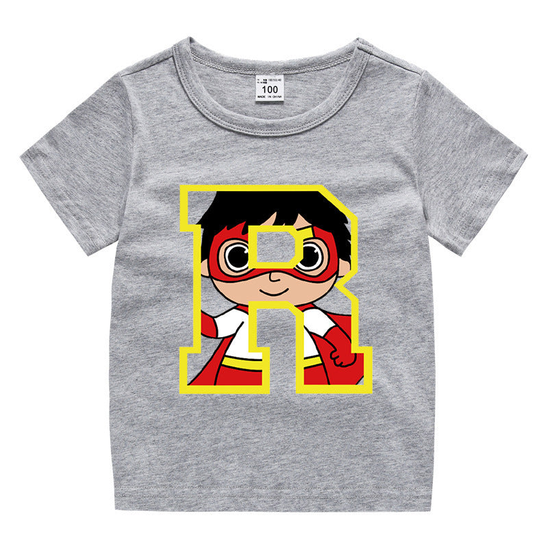 Kids Cartoon T-Shirt for Summer - Unisex Short Sleeve Tee - Cherished Harbor Gifts