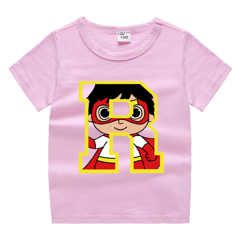 Kids Cartoon T-Shirt for Summer - Unisex Short Sleeve Tee - Cherished Harbor Gifts