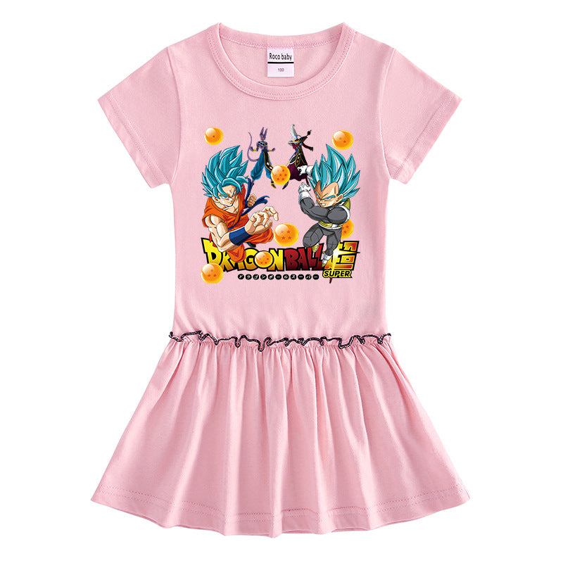Toddler Girls Summer Dress - Soft Cotton Short Sleeve Style - Cherished Harbor Gifts