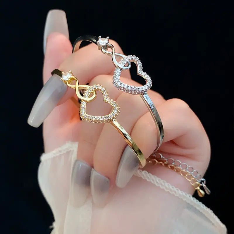 Infinity Heart Bracelet Gift for Daughter with Gift Box by EPR