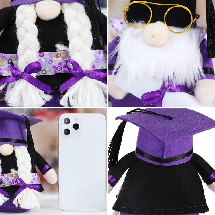 New graduation season faceless old man decoration gift American wearing glasses bachelor stuffed doll dwarf by eprolo