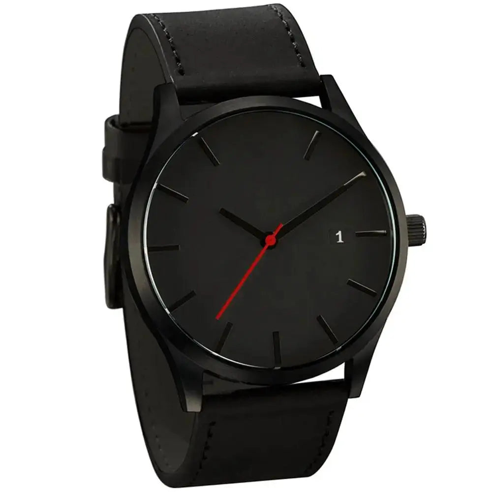 Men's Quartz Sport Watch - 46mm Stainless Steel & Leather by EPR