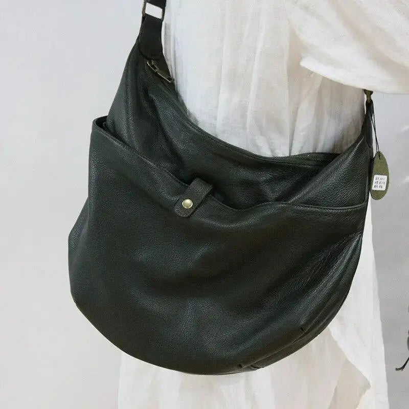 Genuine Leather Bags New Ladies Bags European and American Fashion Large Capacity Shoulder Casual Bags Messenger Bags by eprolo