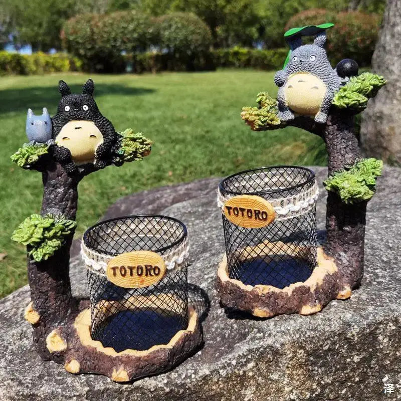 Unique Pen Holder - Totoro-Inspired Resin Desk Organizer by EPR