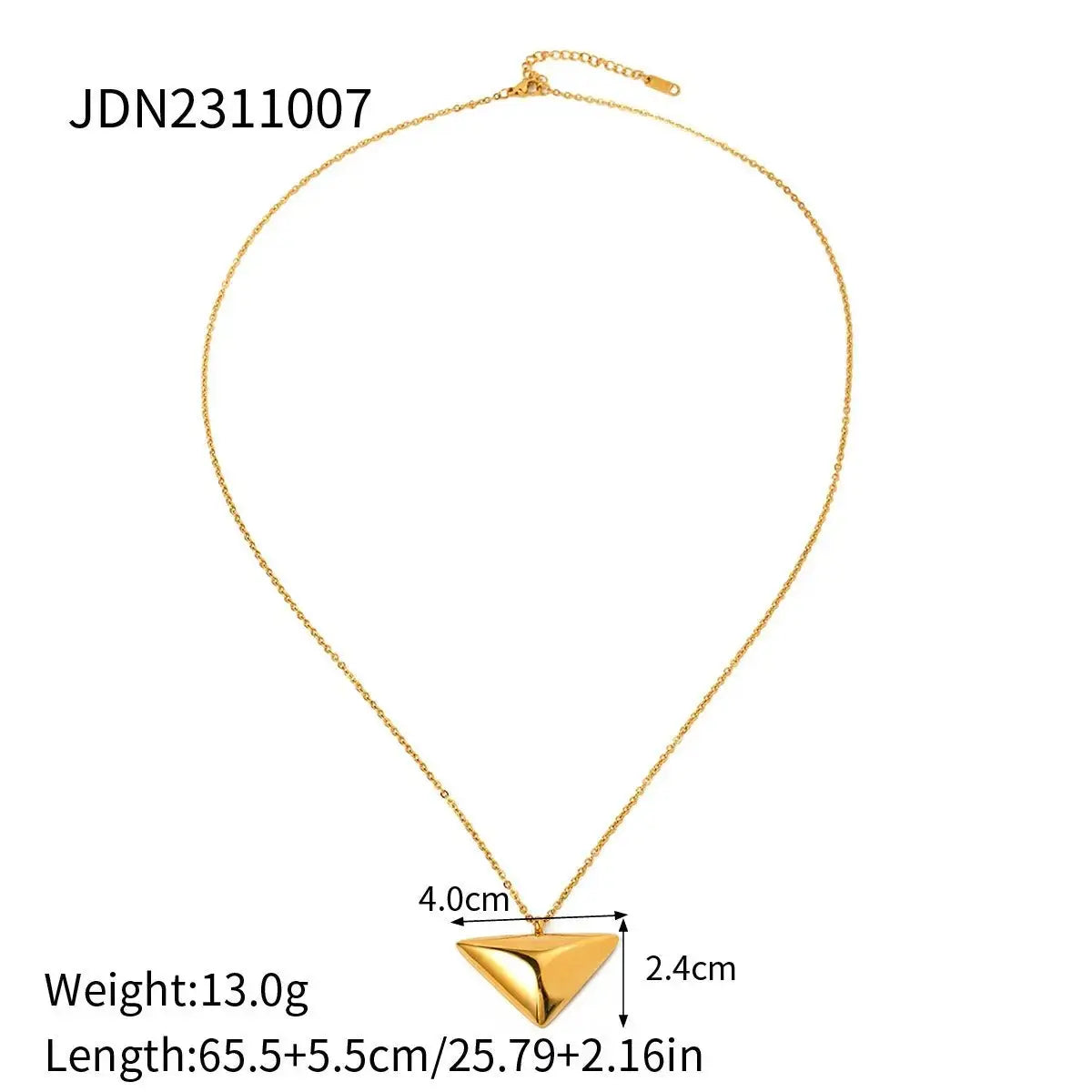 Triangle pendant necklace jewelry simple design jewelry by eprolo