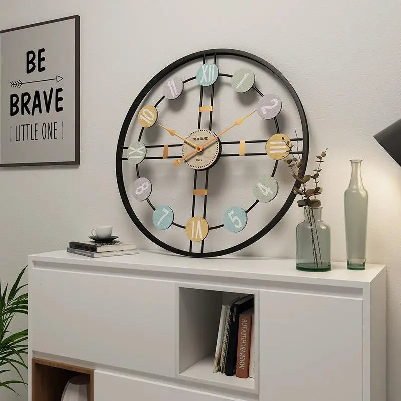 Large Modern Wall Clock - Nordic Roman Numeral Design - Cherished Harbor Gifts
