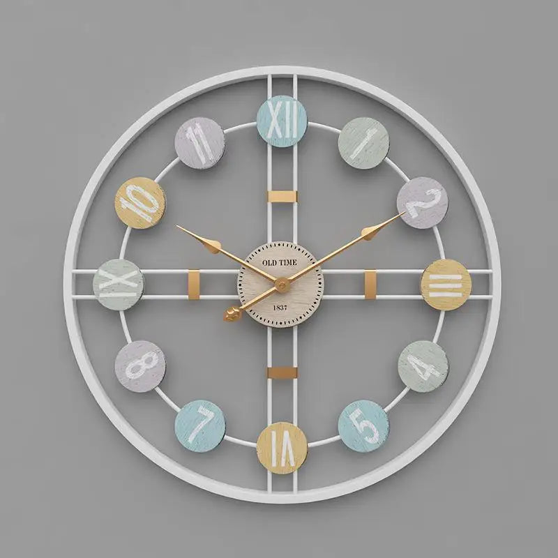 Large Modern Wall Clock - Nordic Roman Numeral Design - Cherished Harbor Gifts