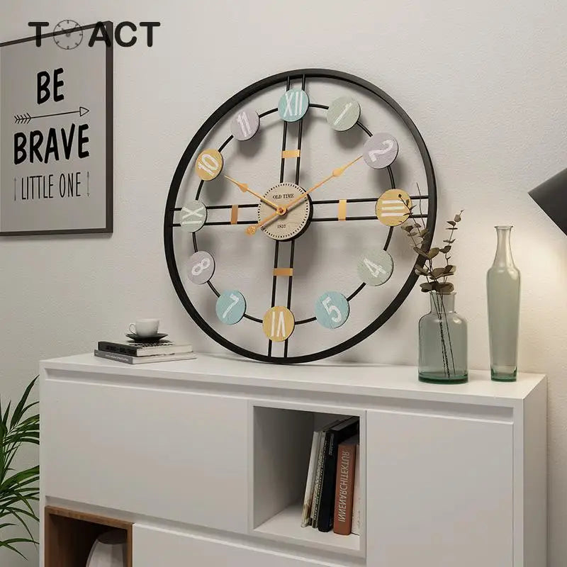 Large Modern Wall Clock - Nordic Roman Numeral Design - Cherished Harbor Gifts