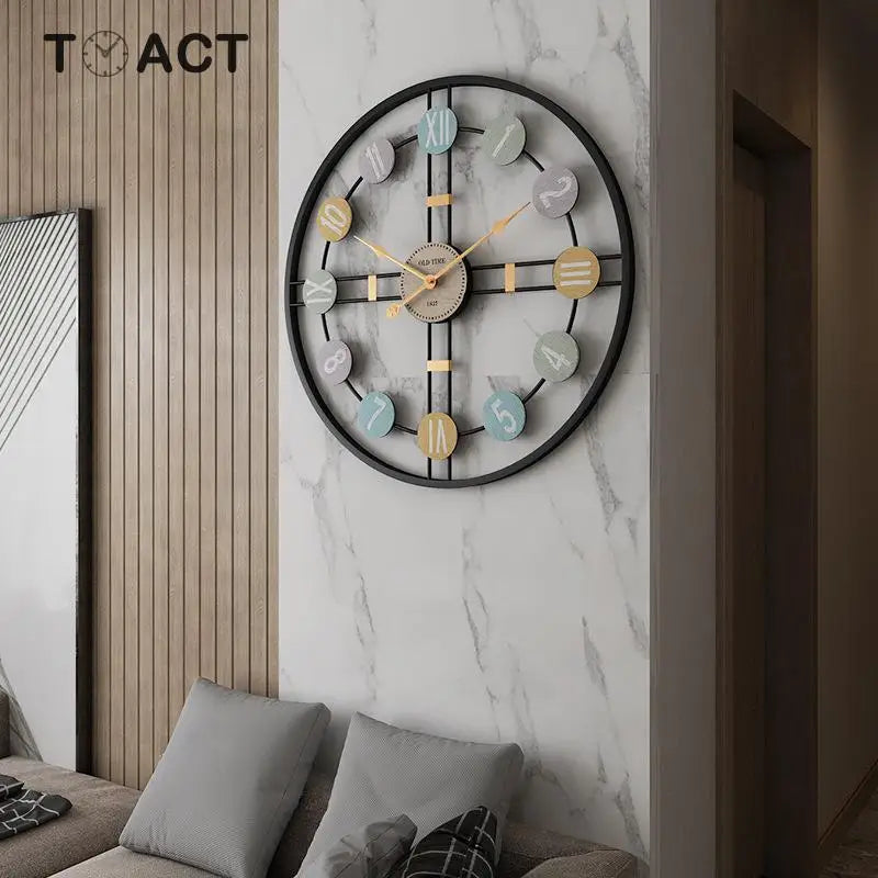Large Modern Wall Clock - Nordic Roman Numeral Design - Cherished Harbor Gifts