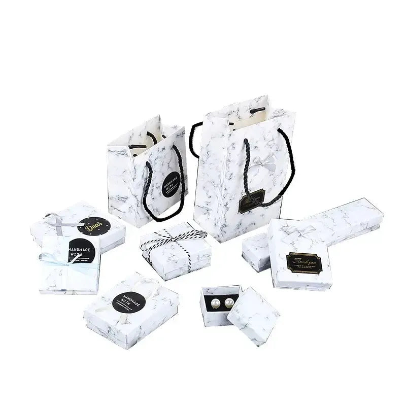 Creative marble Valentine's Day Gift Paper Bag Wedding Gift Box by eprolo