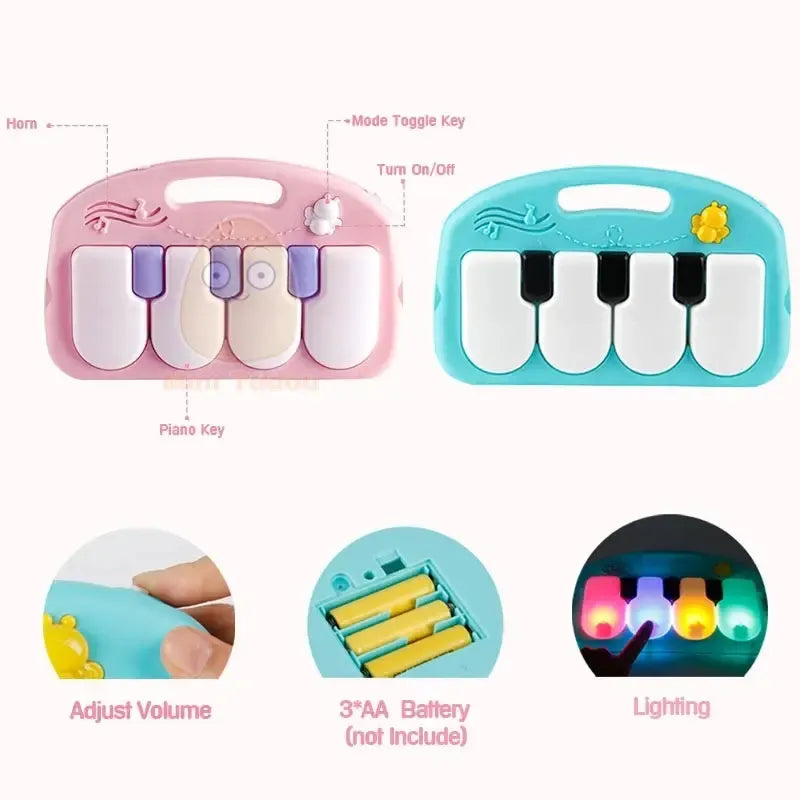 Baby Activity Gym - Kick & Play Piano Gym Mat for Infants by EPR
