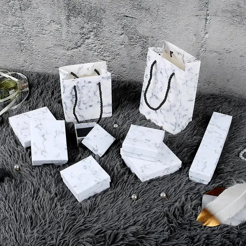 Creative marble Valentine's Day Gift Paper Bag Wedding Gift Box by eprolo