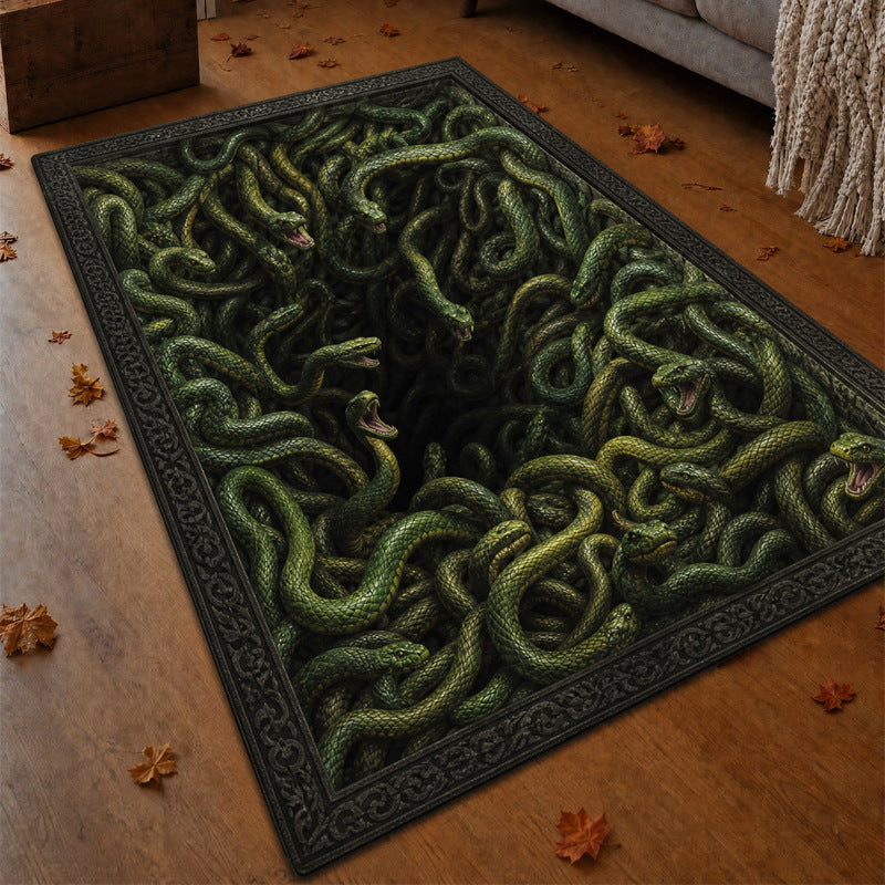Spooky Halloween Area Rug for Living Room & Bedroom Decor - Cherished Harbor Gifts