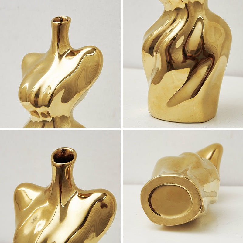 Abstract Woman Body Ceramic Vase modern body vase - Cherished Harbor Gifts