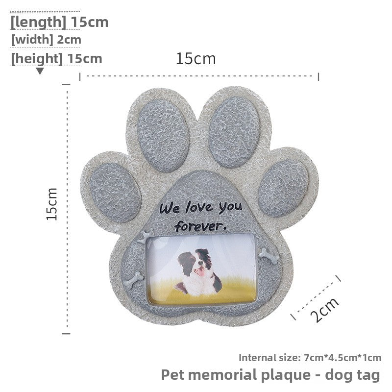 Garden Pet Tribute Stone for Dog and Cat Memorials - Cherished Harbor Gifts