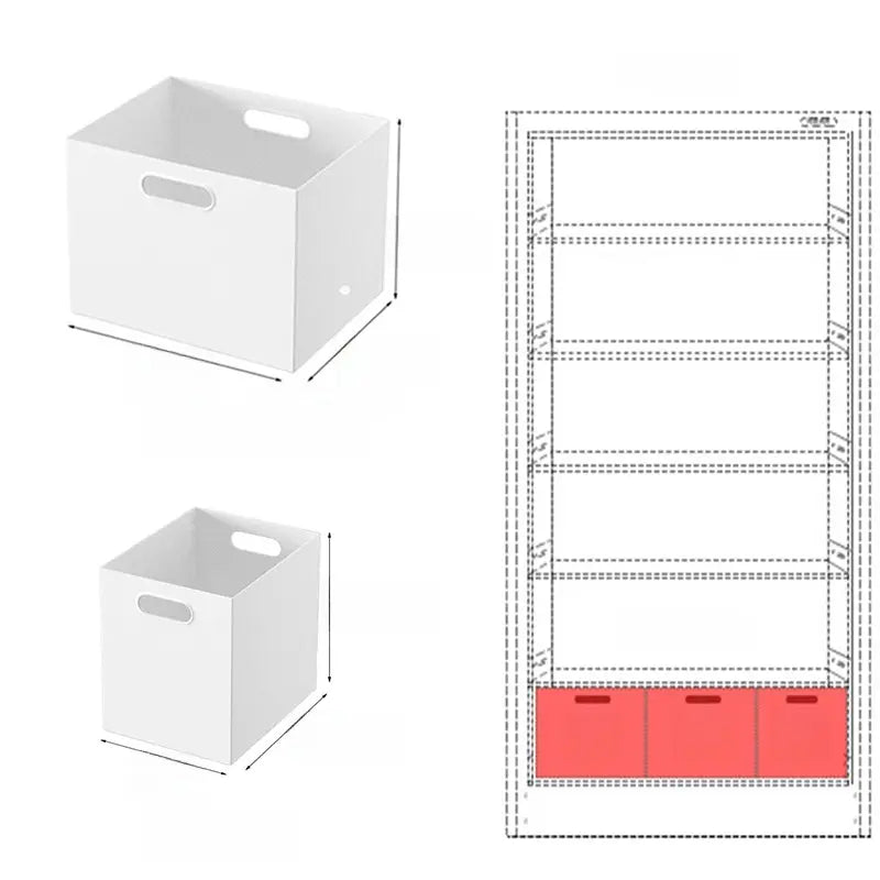 Stackable Plastic Storage Box with Lid | 12L Modular Home Organizer by TED