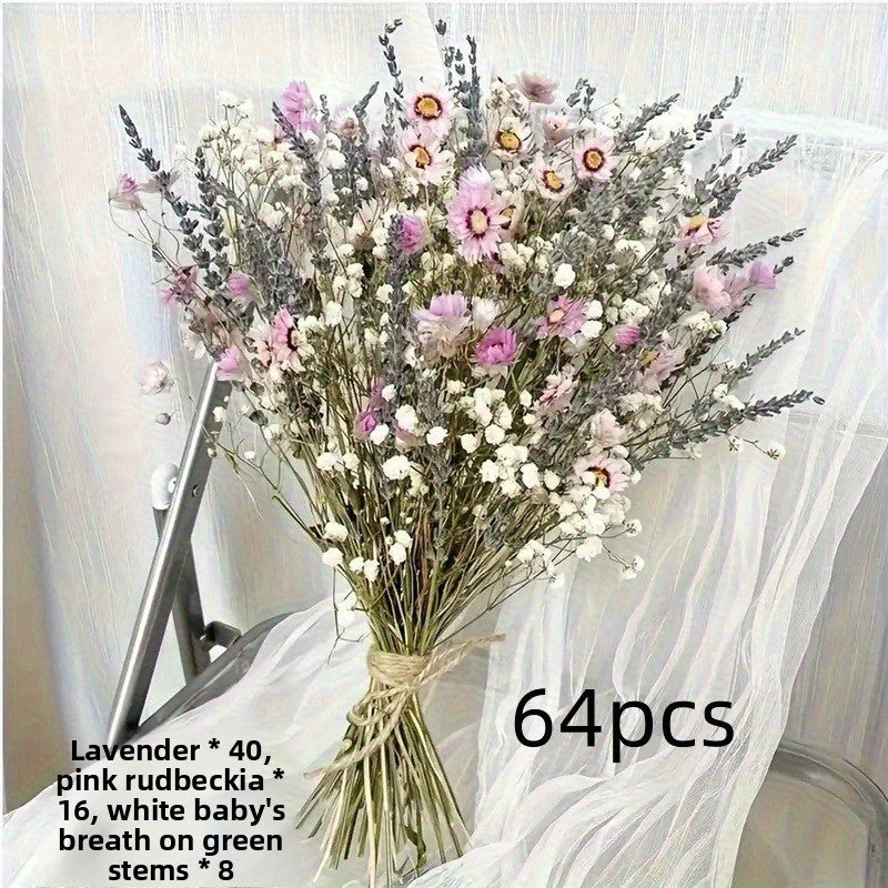 Natural Dried Flower Bouquet for Home and Wedding Decor - Cherished Harbor Gifts