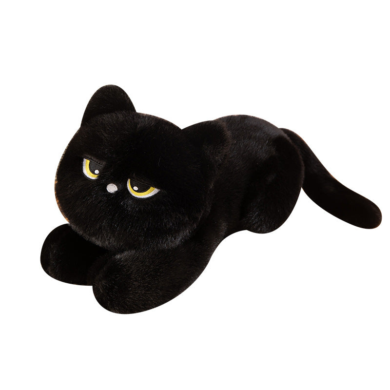 Realistic Black Cat Plush Pillow for Kids and Cat Lovers - Cherished Harbor Gifts