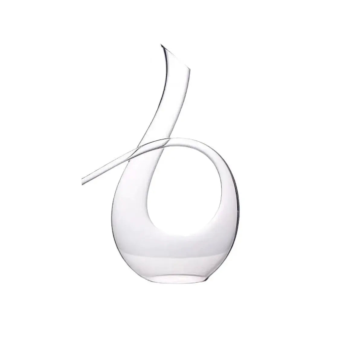 U-Shaped Crystal Glass Wine Decanter | 34 oz European-Style Aerating Carafe by TED