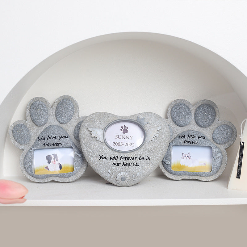Garden Pet Tribute Stone for Dog and Cat Memorials - Cherished Harbor Gifts
