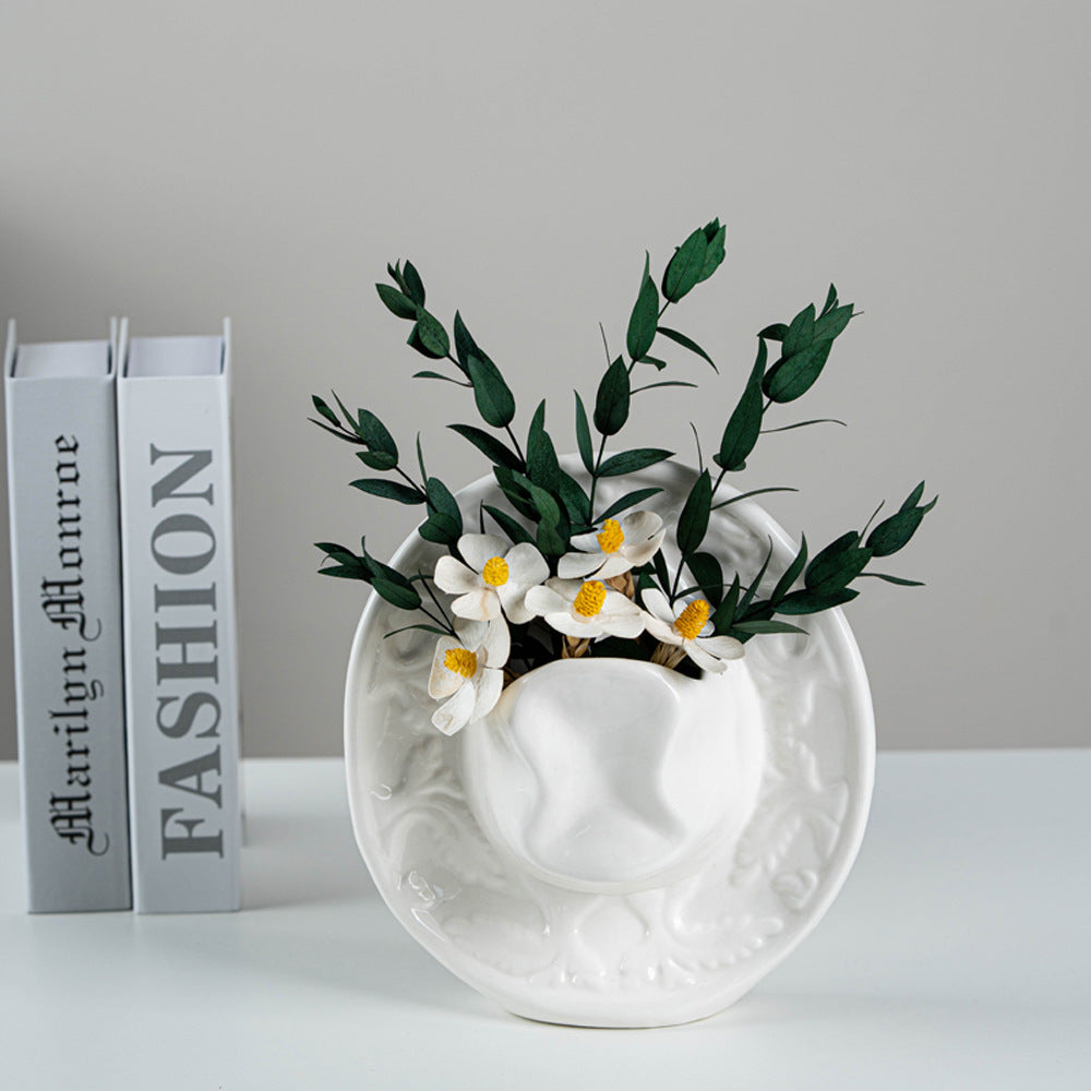 Handmade Porcelain Flower Vase for Rustic Home Decor - Cherished Harbor Gifts