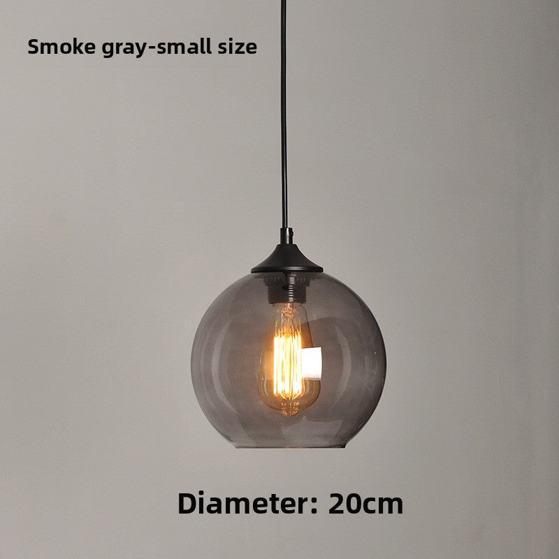 Vintage Pendant Light - Retro Glass Globe Ceiling Lamp - Cherished Harbor Gifts