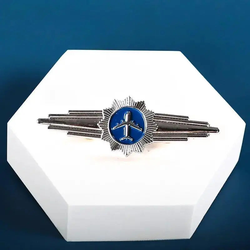 Aviation Pilot Badge | Alloy Airline-Style Flight Crew & Aircraft Emblem Pin by Cherished Harbor Gifts by TED