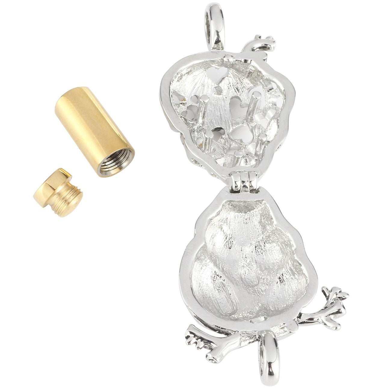 Anatomical Heart Ashes Memorial Necklace Keepsake Pendant - Cherished Harbor Gifts