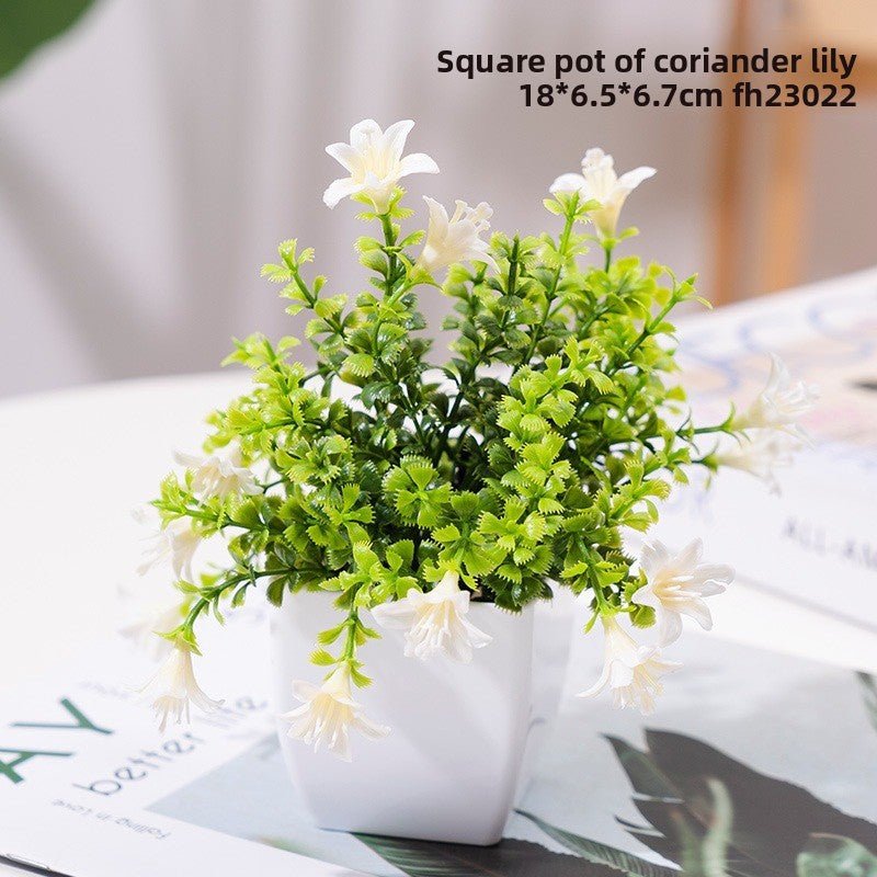 Artificial Potted Plant Decorative Home Desk Decor - Cherished Harbor Gifts