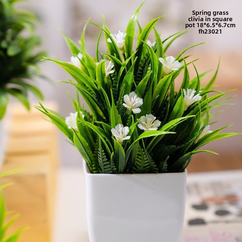 Artificial Potted Plant Decorative Home Desk Decor - Cherished Harbor Gifts