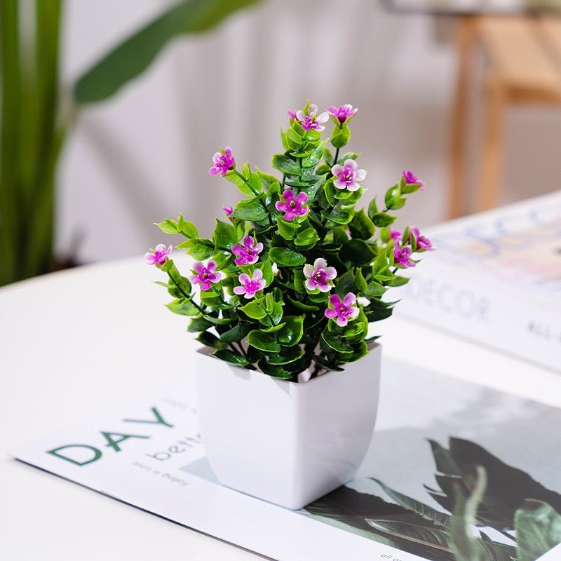 Artificial Potted Plant Decorative Home Desk Decor - Cherished Harbor Gifts