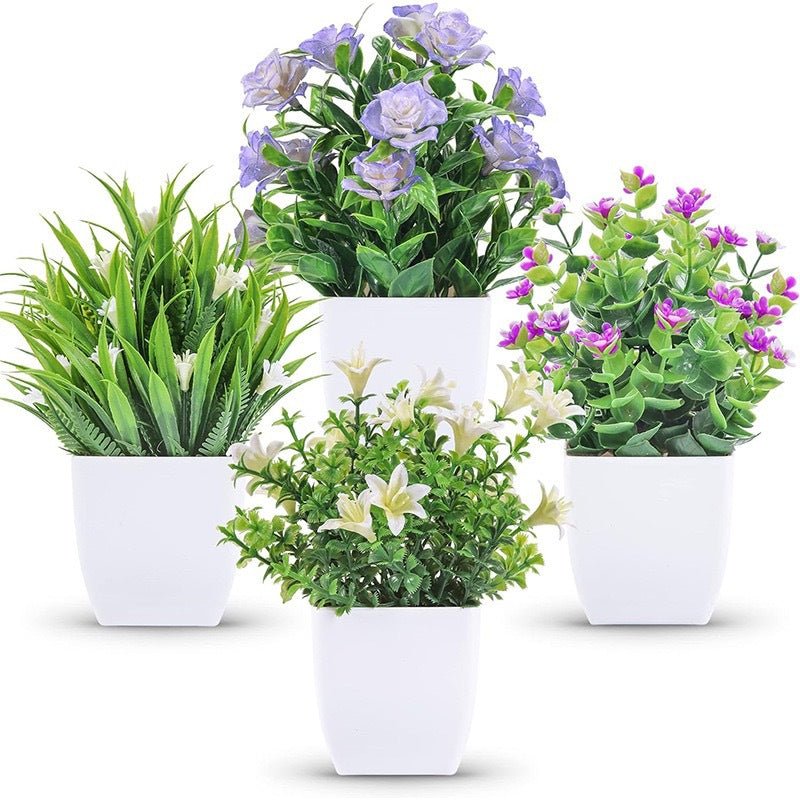 Artificial Potted Plant Decorative Home Desk Decor - Cherished Harbor Gifts