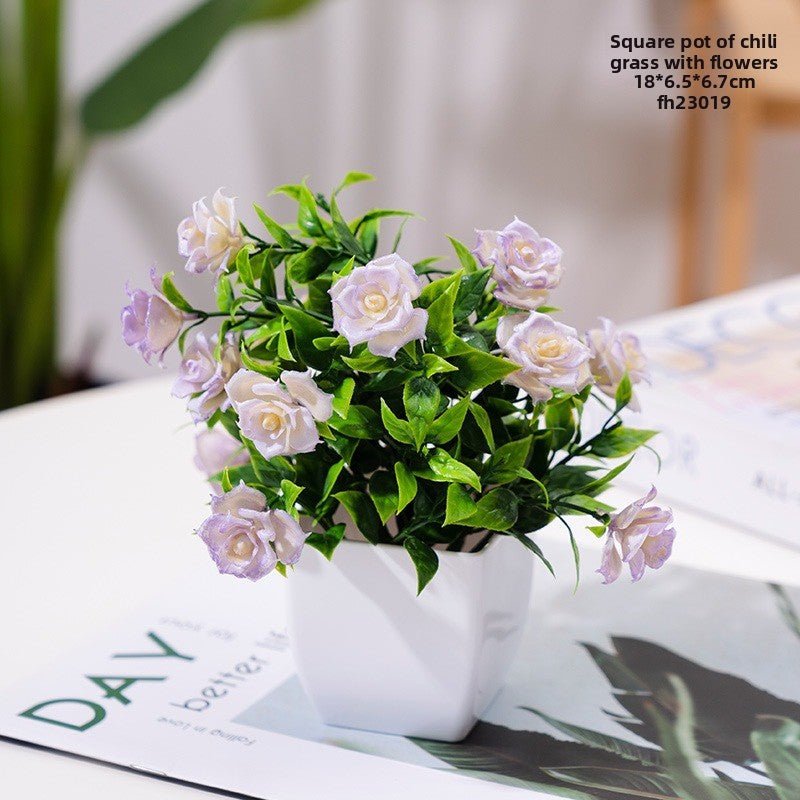 Artificial Potted Plant Decorative Home Desk Decor - Cherished Harbor Gifts