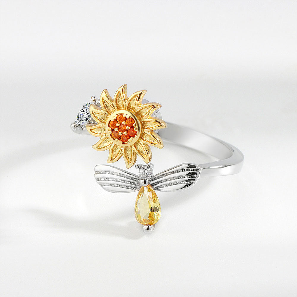 Adjustable Anxiety Relief Ring for Stress Relief and Style - Cherished Harbor Gifts