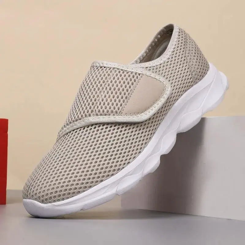 Unisex Wide Fit Walking Shoes | Lightweight Adjustable Mesh Comfort Shoes by TED