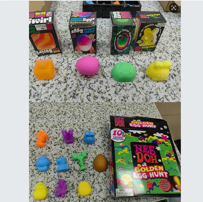 Easter Squishy Toy Blind Box with Golden Eggs