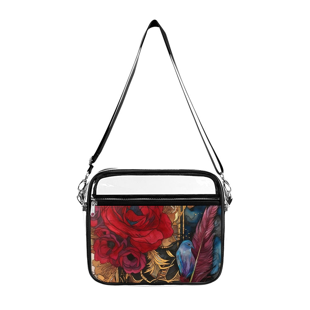 Rose Clear PVC Satchel Bag - Cherished Harbor Gifts