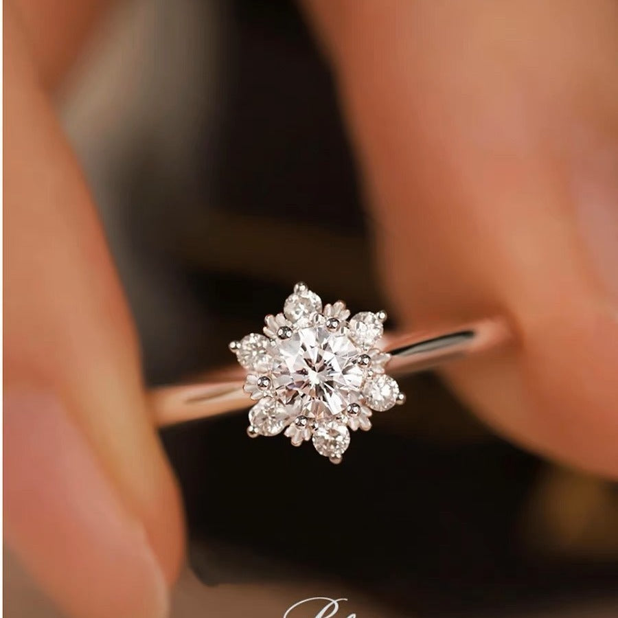 Adjustable Engagement Ring - Cubic Zirconia Promise Ring - Cherished Harbor Gifts