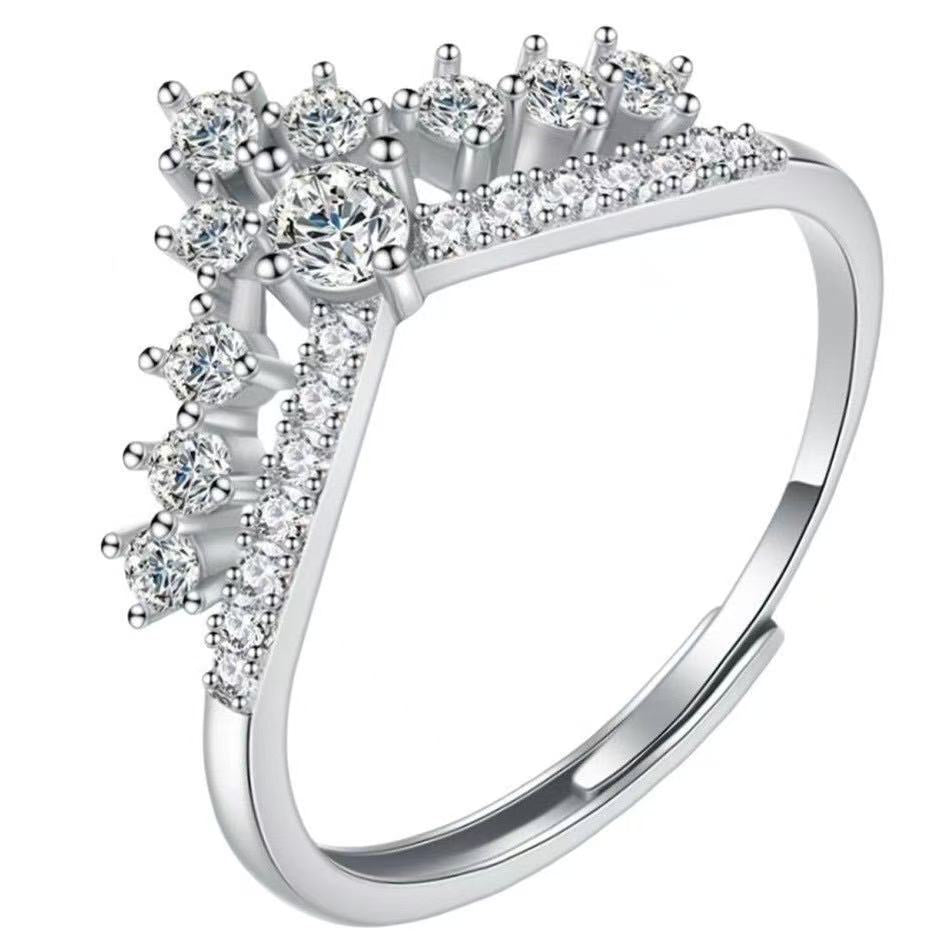 Adjustable Engagement Ring - Cubic Zirconia Promise Ring - Cherished Harbor Gifts