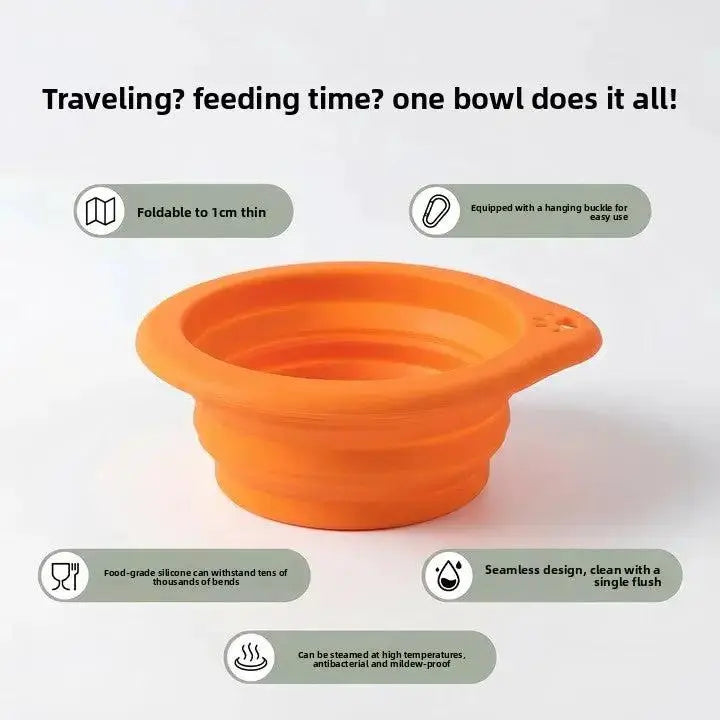Portable Pet Travel Bowl - Collapsible Silicone Design by TED