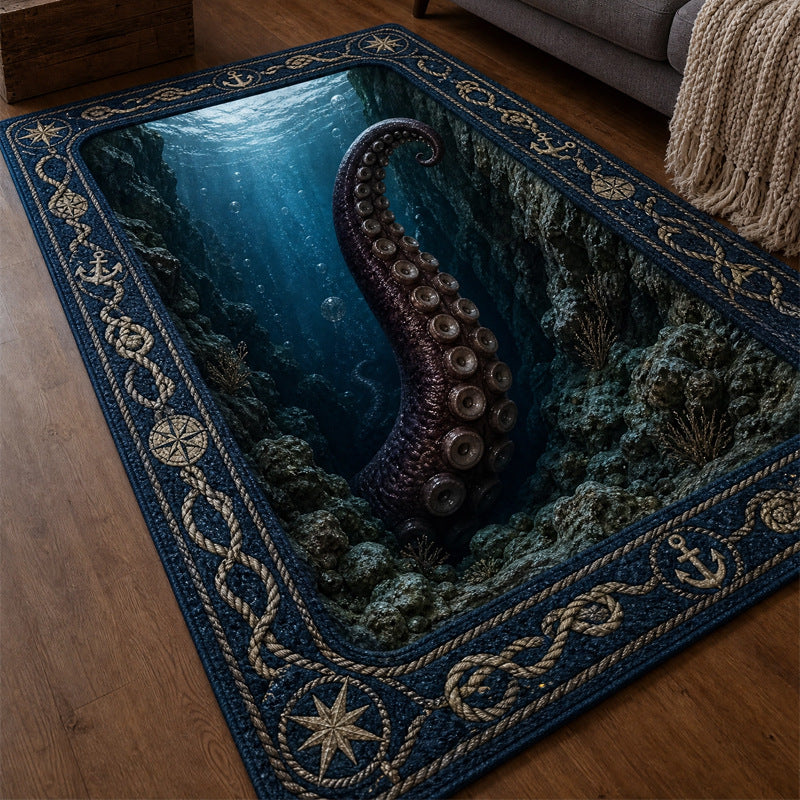 Spooky Halloween Area Rug for Living Room & Bedroom Decor - Cherished Harbor Gifts