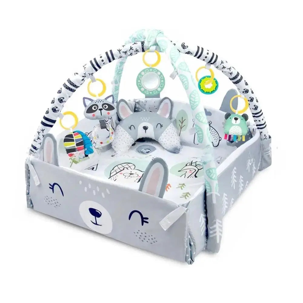 4-in-1 Baby Activity Play Mat with Fence and Balls by TED