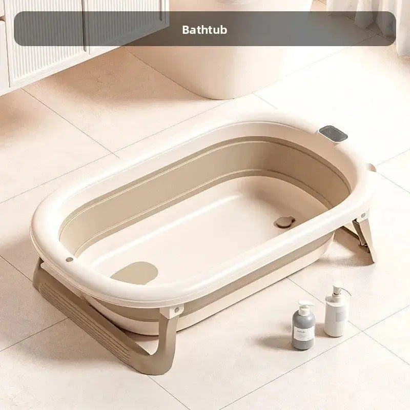 Portable Baby Bathtub with Temperature Display for Infants by TED