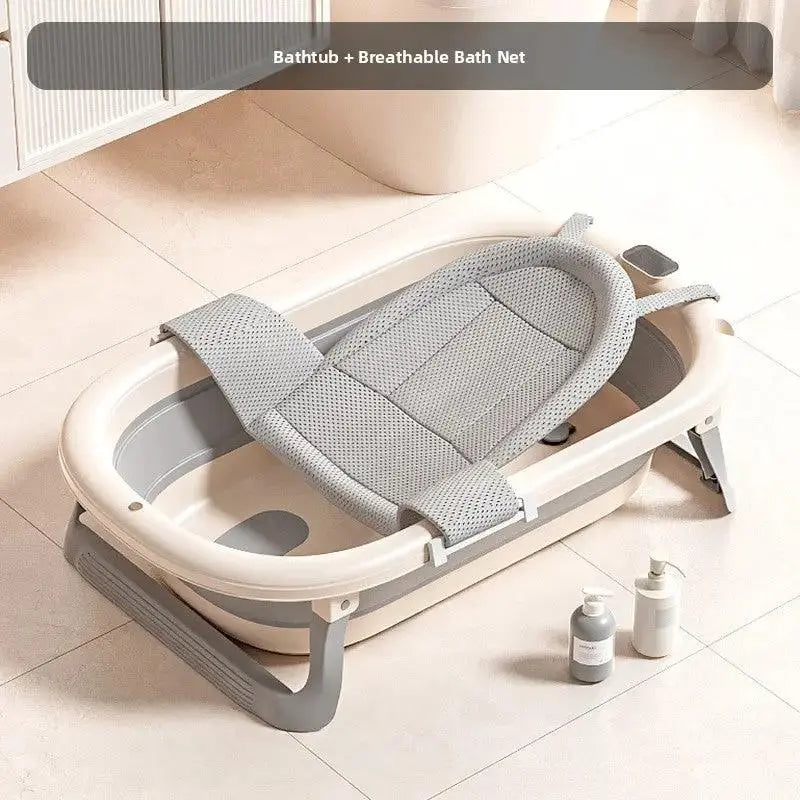 Portable Baby Bathtub with Temperature Display for Infants by TED