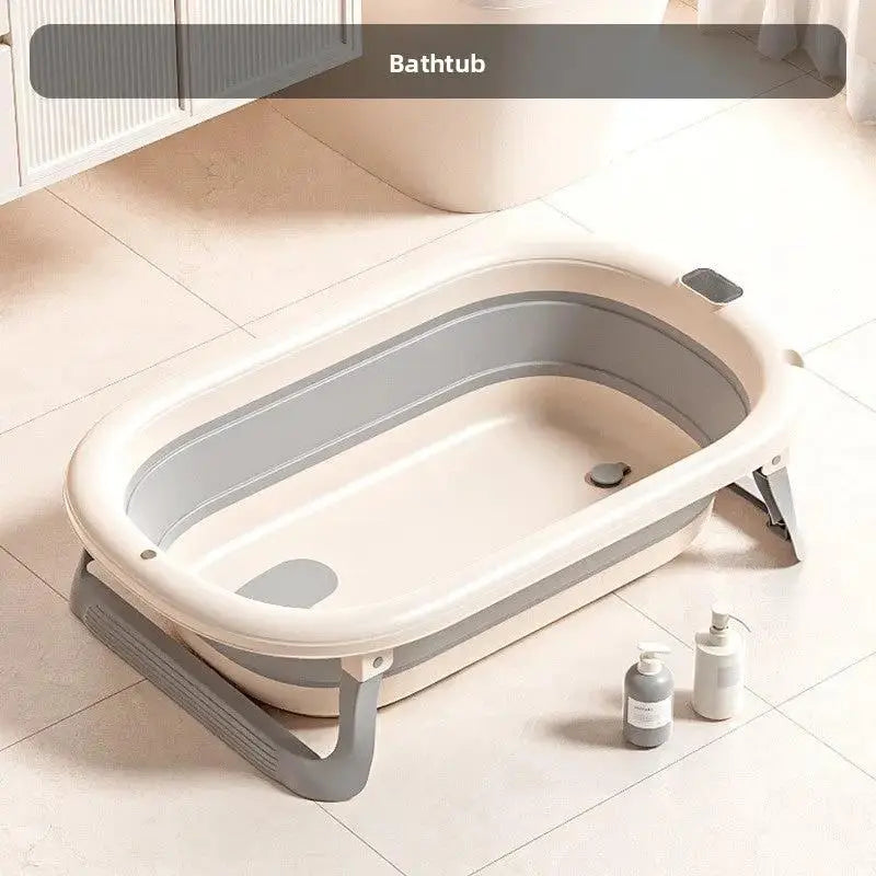 Portable Baby Bathtub with Temperature Display for Infants by TED