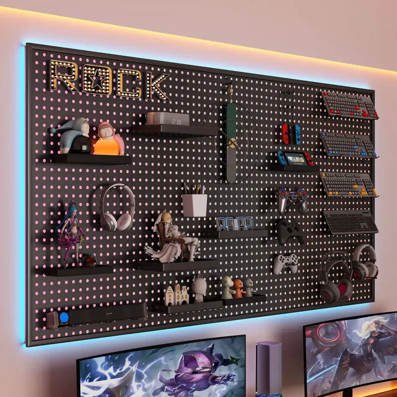 Wall-Mount Perforated Organizer Board