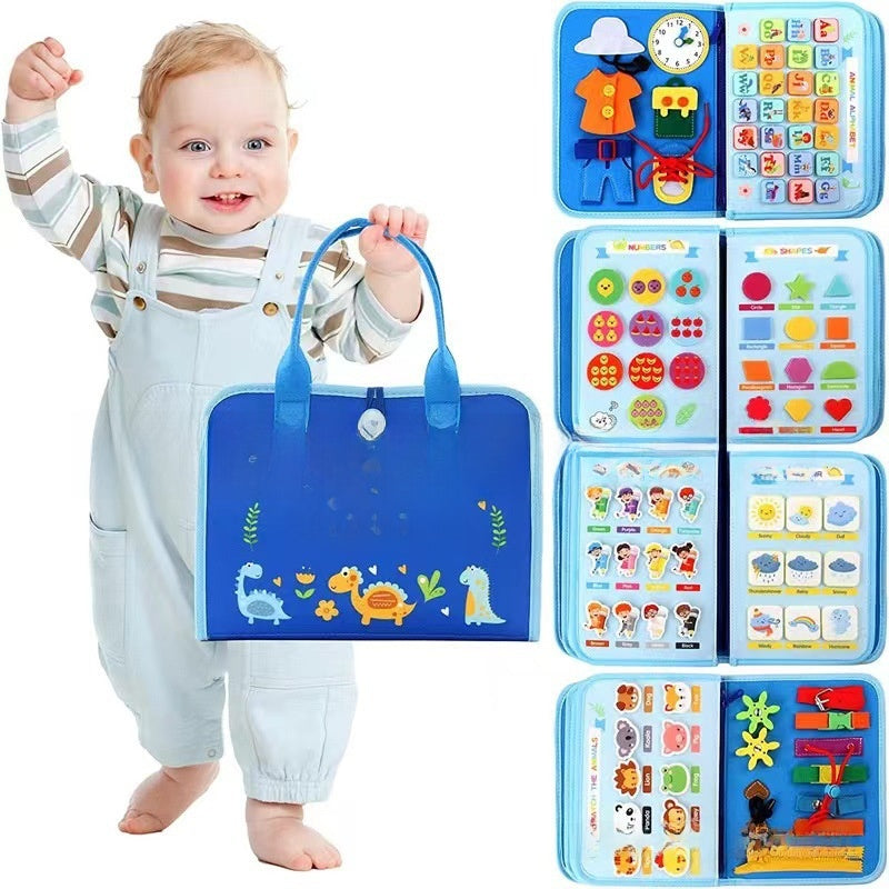 Montessori Sensory Activity Board for Toddler Learning Fun - Cherished Harbor Gifts