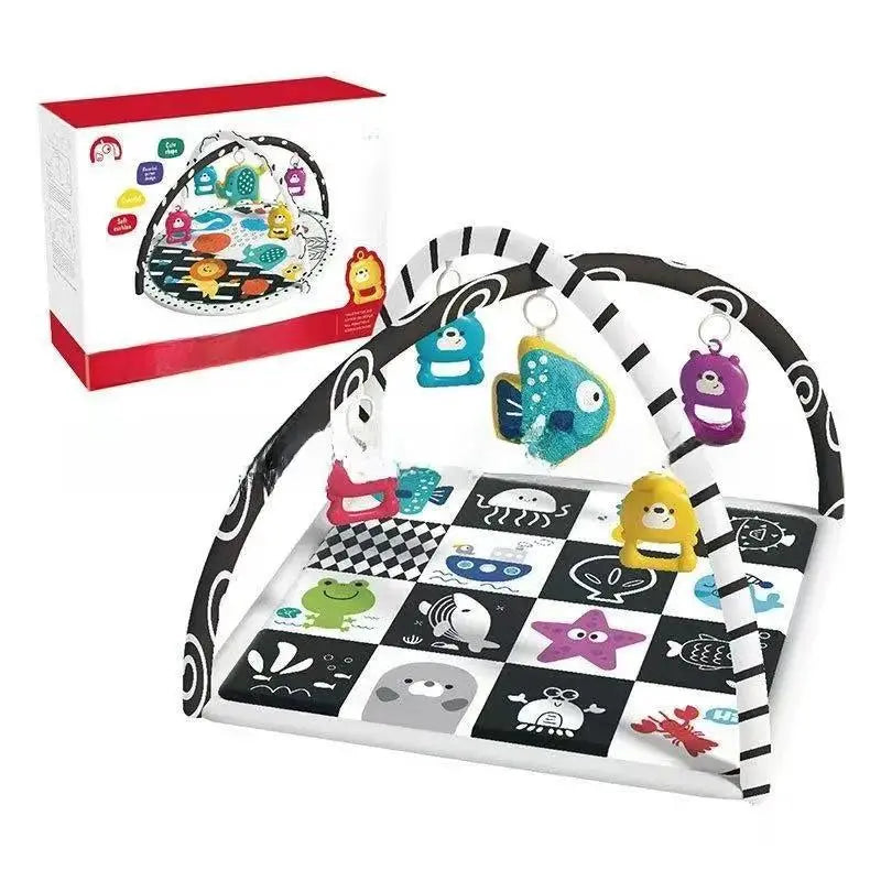 4-in-1 Baby Activity Play Mat with Fence and Balls by TED