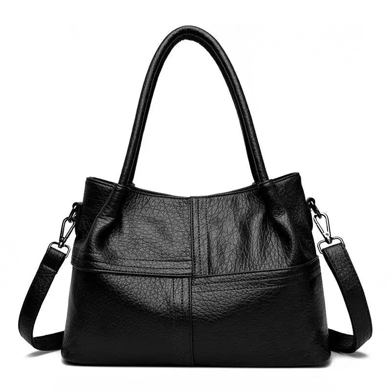 Genuine Cowhide Leather Tote Bag for Women | Large Capacity Crossbody Handbag by TED