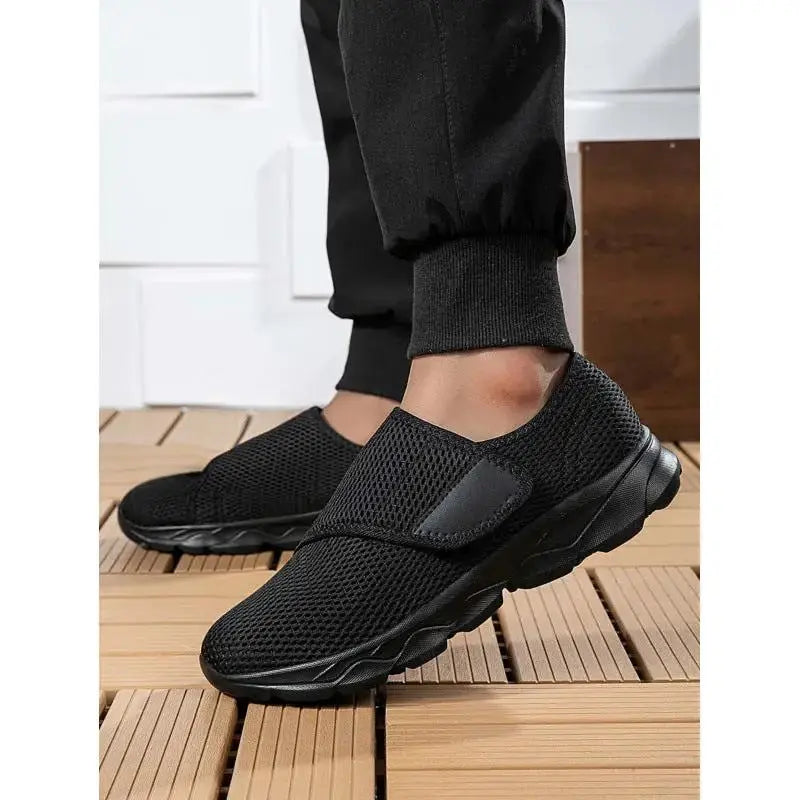 Unisex Wide Fit Walking Shoes | Lightweight Adjustable Mesh Comfort Shoes by TED